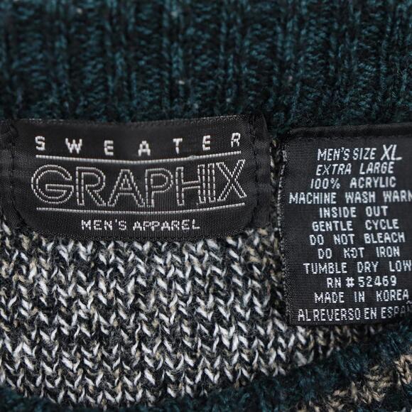 Vintage Sweater Graphics Grandpa Cosby Sweater Men's Size XL - Picture 2 of 8